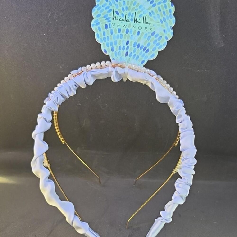 Nicole-miller Women's White and Blue Hair-accessories